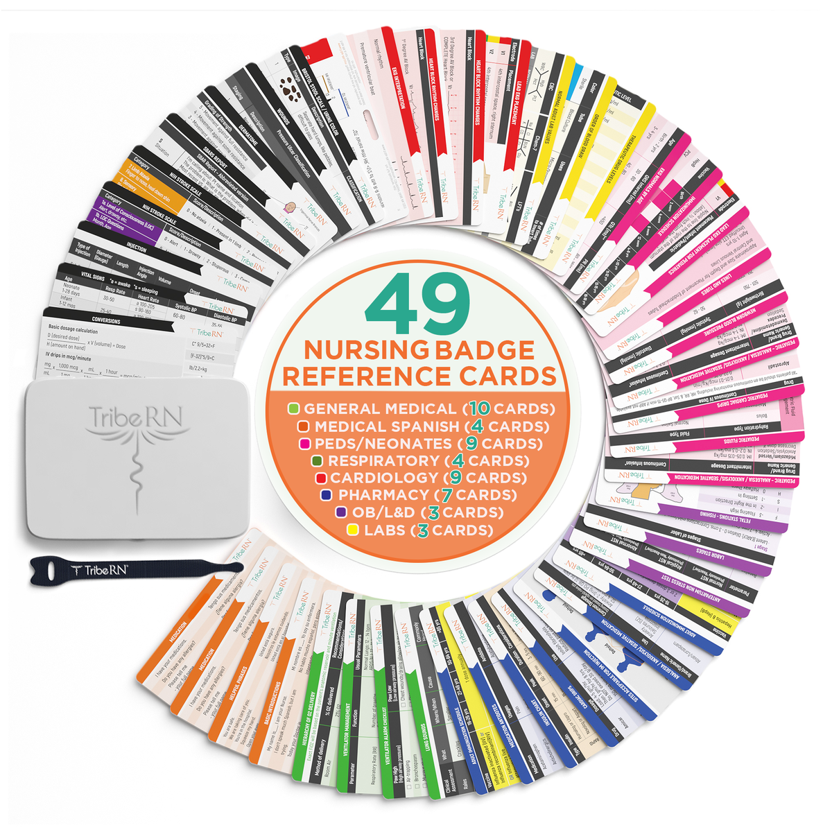 BadgeGuru Set 2.0 - 49 Nursing Badge Reference Cards